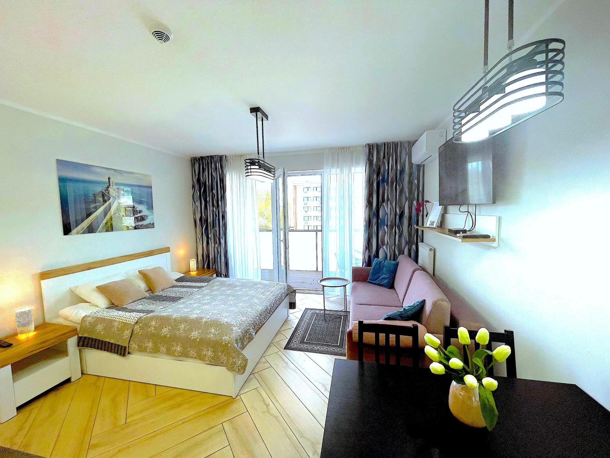 Apartament Superior Blue Przy Plazy- Free Pool, Saunas, Jacuzzi, Fitness, Salzgrotte Колобжег Екстериор снимка