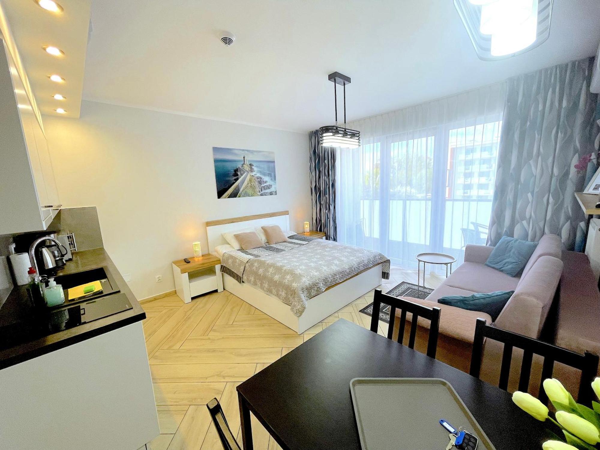 Apartament Superior Blue Przy Plazy- Free Pool, Saunas, Jacuzzi, Fitness, Salzgrotte Колобжег Екстериор снимка